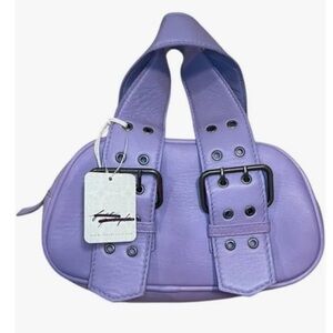 Free People Purple Leather Bag